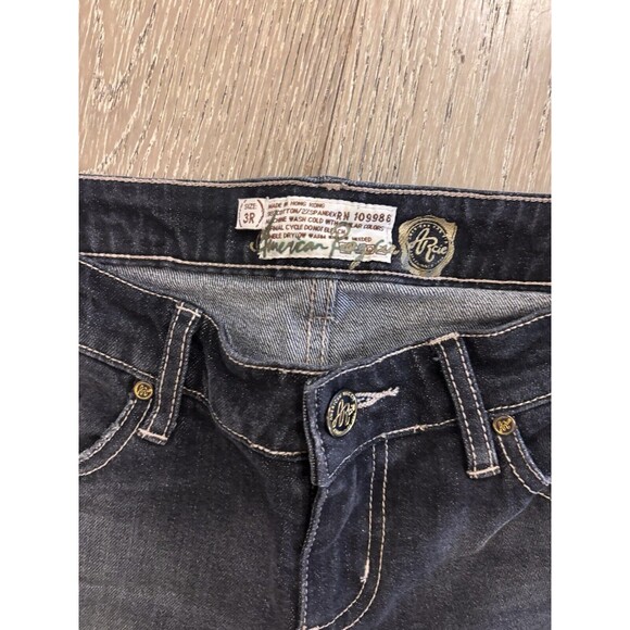 Women’s American Rag Cie Dark Wash Denim Jeans Gray Black Size 3R - Picture 2 of 10